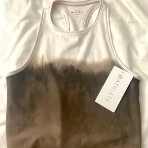 NWT Athleta Shanti Watercolor Stripe Crop